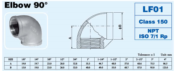 Elbow 90°